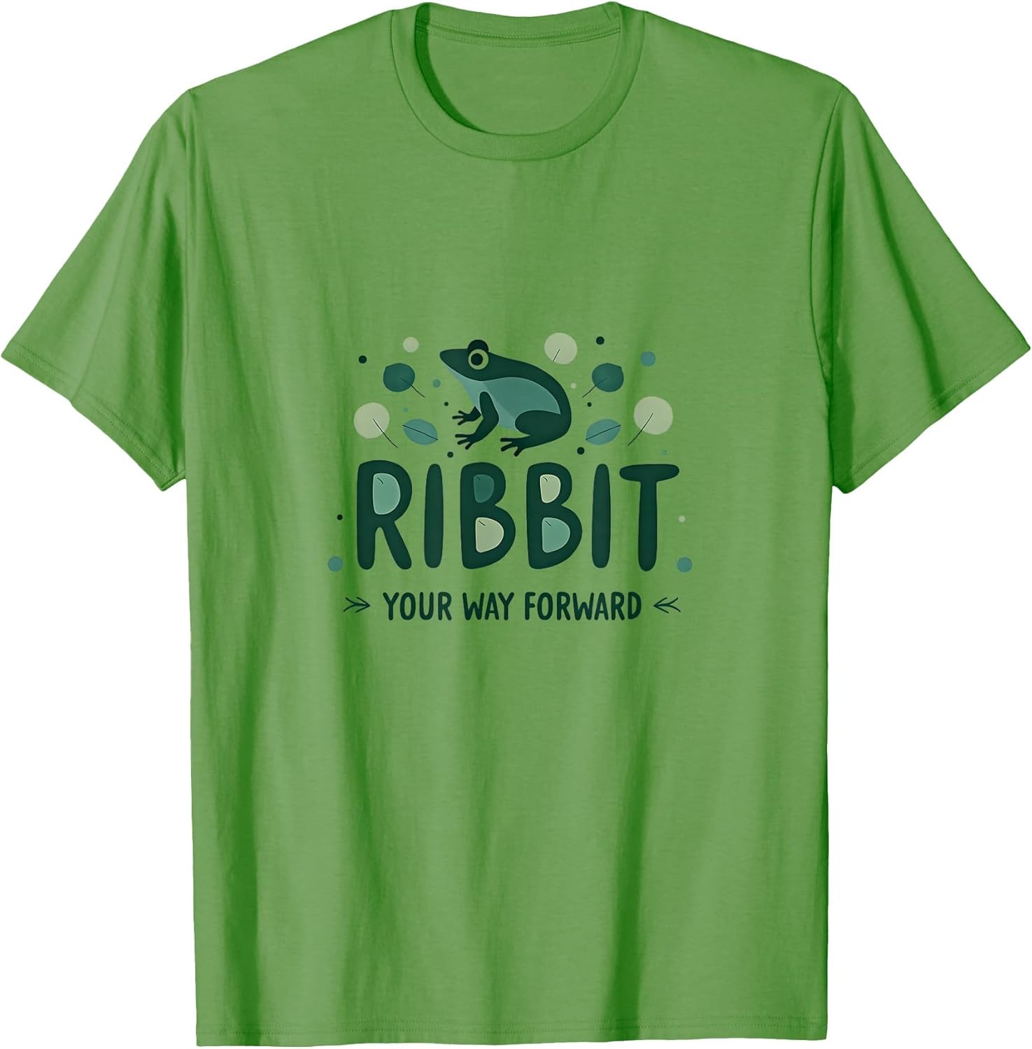 Ribbit Your Way Forward Motivational Frog Design