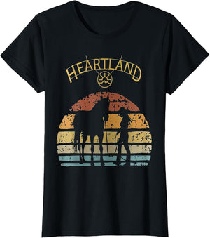 Retro Vintage Sunset Horse Lover