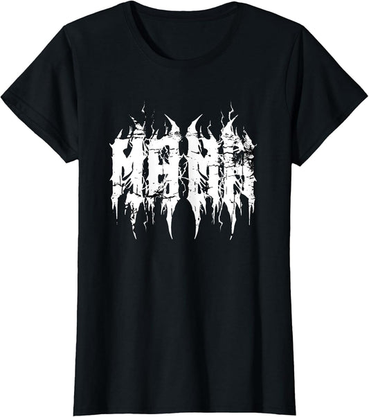 Heavy Metal Mama Cool Metalhead Moms Deathcore Metal Font