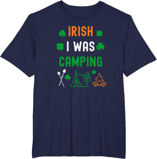 Camping St Patrick's Day Funny Irish Shamrock Outdoors