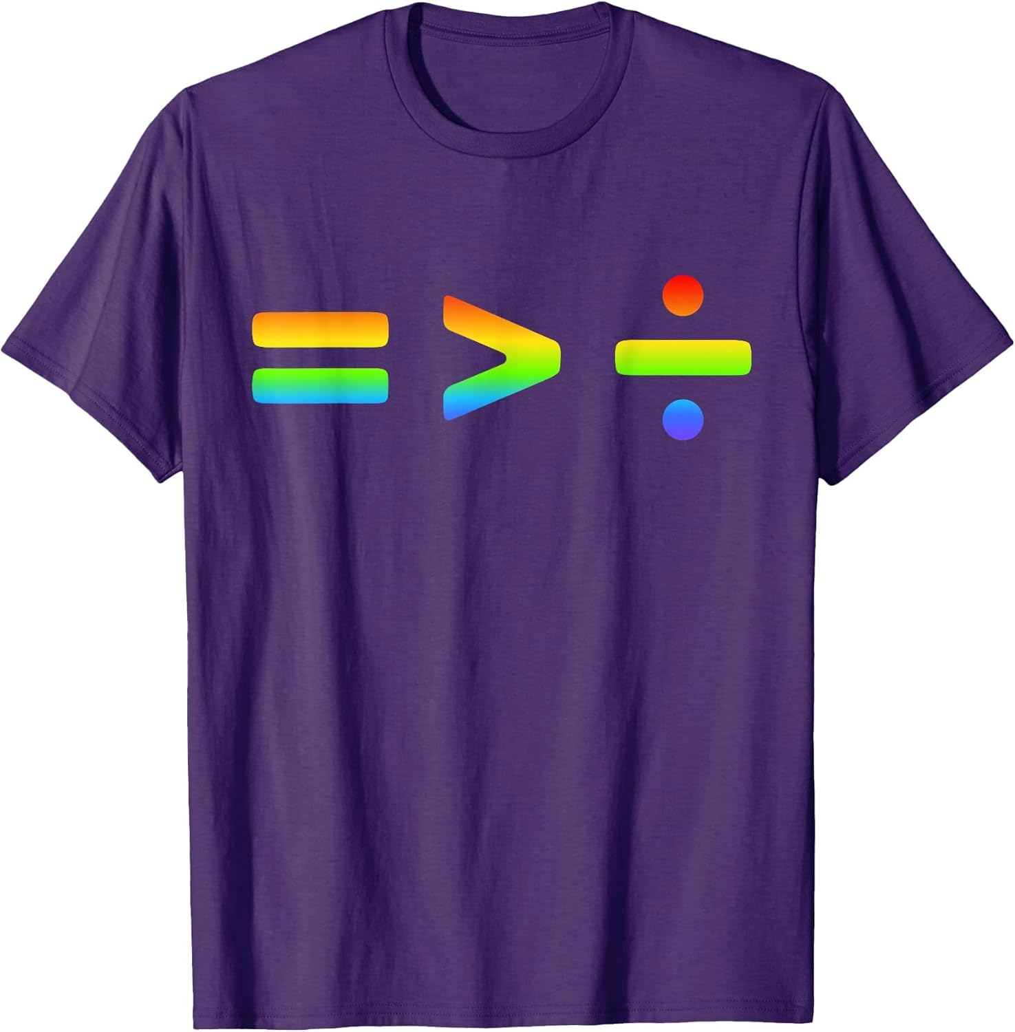 Equality is Greater Than Division Social Justice Symbols