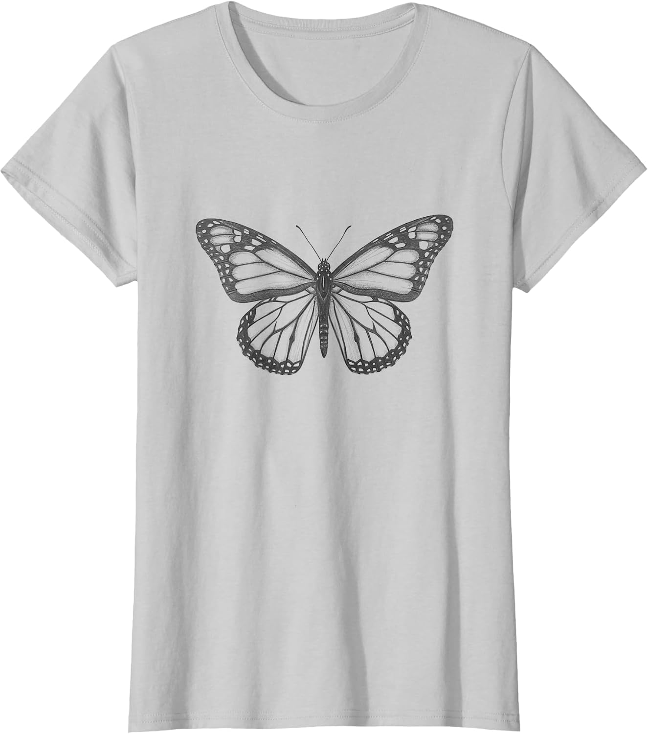 Vintage Monarch Butterfly Drawing Art Design