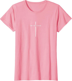 Not Today Satan Cross - Funny Minimalist Christian