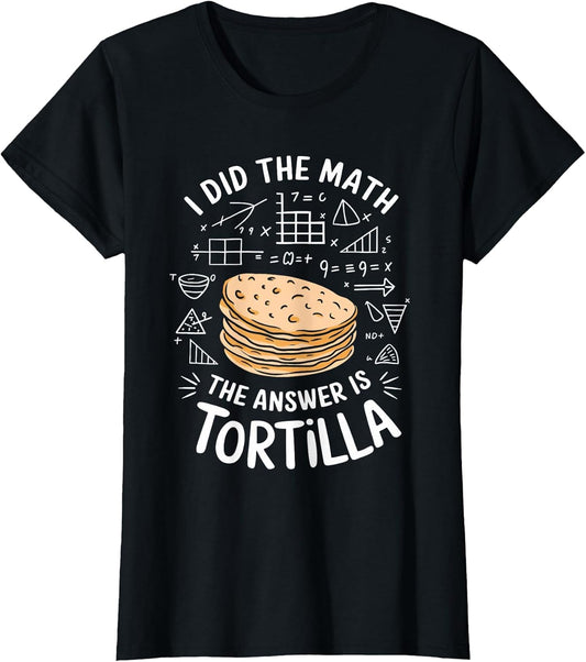Food Lovers I Did The Math Answer is Tortilla