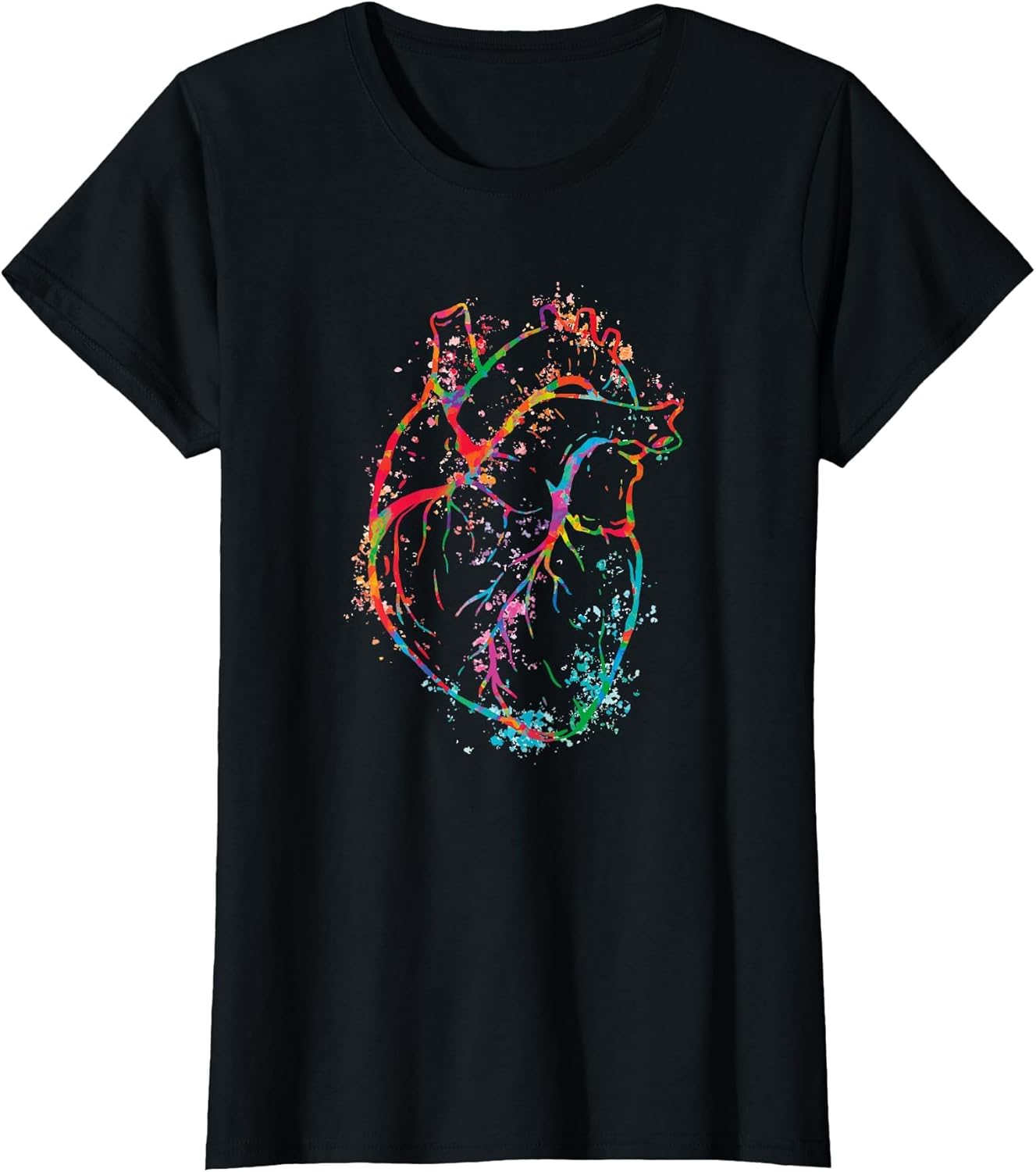 Beautiful Watercolour Heart Organ Human Body Anatomy