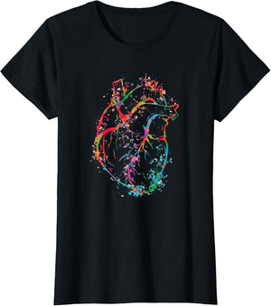 Beautiful Watercolour Heart Organ Human Body Anatomy