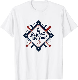 Baseball Shirt - in Baseball We Trust Fan Graphic