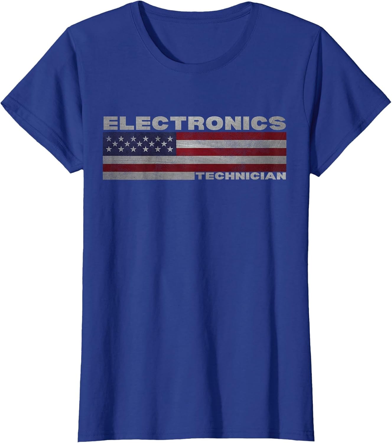 Electronics Technician Patriotic American Flag
