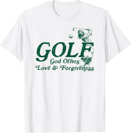 Jesus Golf Sport God Offer Love and Forgiveness Funny Golf
