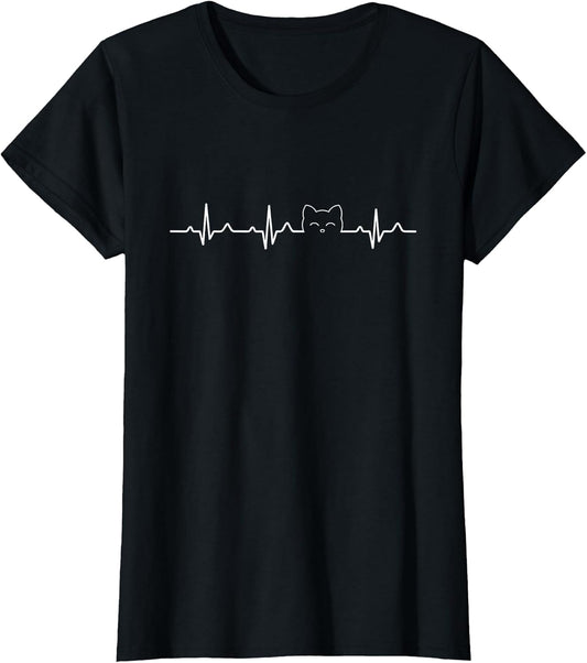 Cat Heartbeat Shirt Love Cats