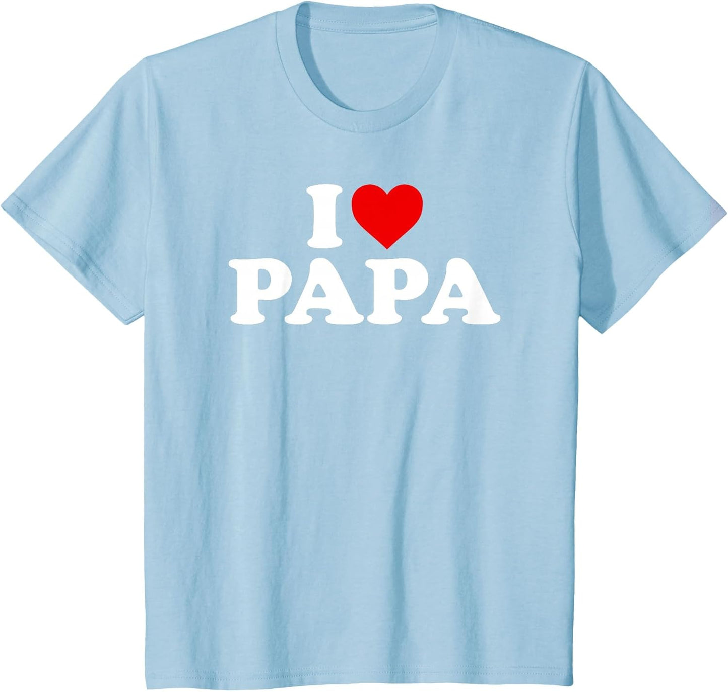 I Love Papa Shirt for Boy Girl Toddler Children Youth