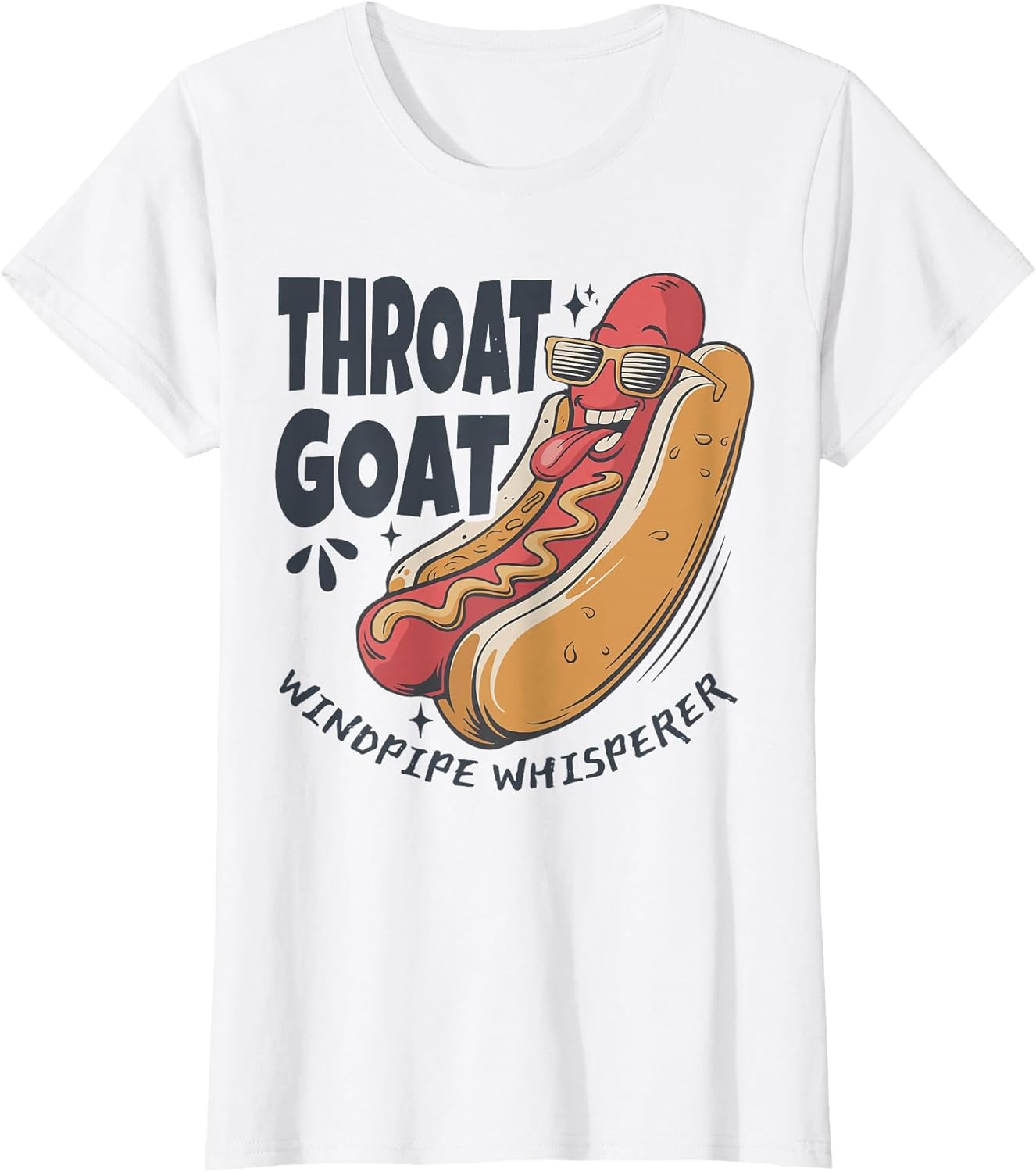 Throat Goat Windepipe Whisperer Funny Hotdog Adult Humorous