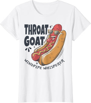 Throat Goat Windepipe Whisperer Funny Hotdog Adult Humorous