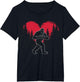 Funny Bigfoot in Love Heart Happy Valentine's Day
