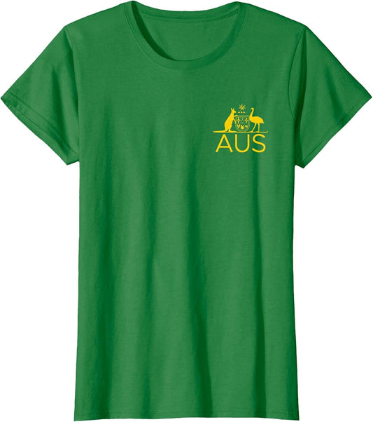Australia Kangaroo and EMU Coat of ARMS AUS Aussie Sports