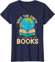 Save Earth It´s Only Planet with Books Reader Earth Day