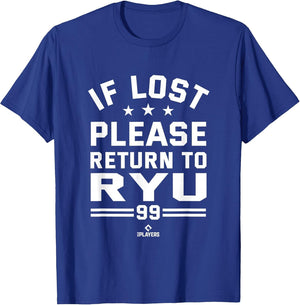 Lost Return to Hyun Jin Ryu Funny Baseball Player MLBPA