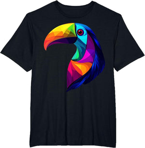 Colorful Toucan Vibrant Rainforest Jungle Animals Black