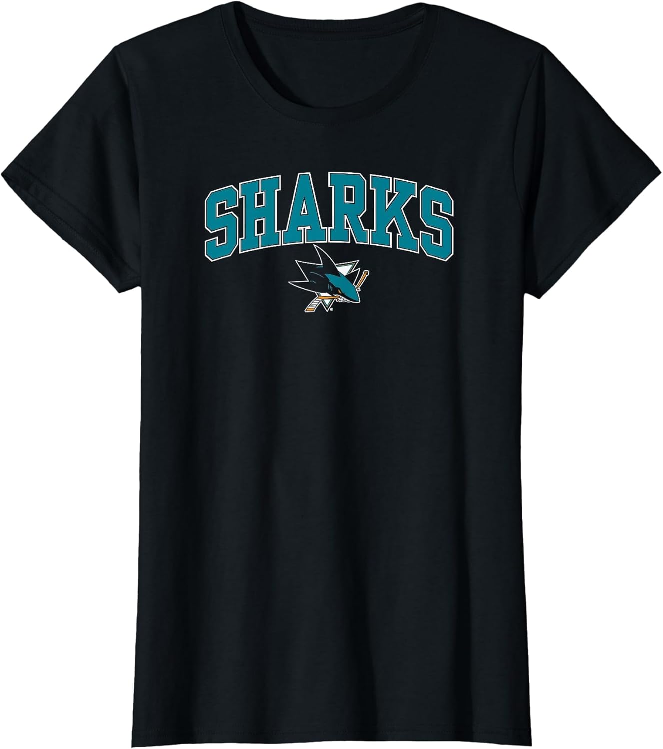 San Jose Sharks Arch Over Black NHL Officially Licensed