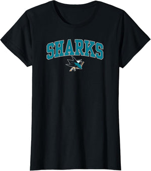 San Jose Sharks Arch Over Black NHL Officially Licensed