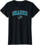 San Jose Sharks Arch Over Black NHL Officially Licensed