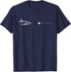 Graphic Fly Fishing Hook Line - Fish Bonefish