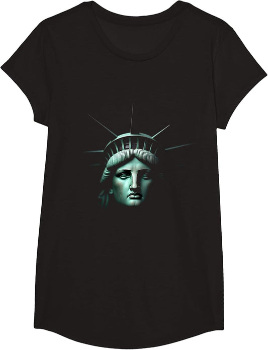 Statue of Liberty Face New York American Symbol Art