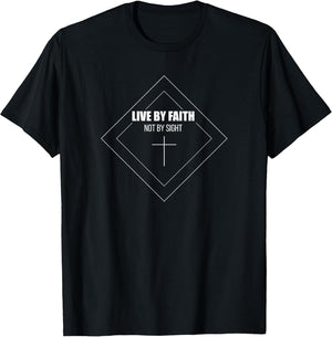 Christian,Faith , Religious Shirt, Live by Faith