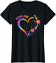 Bowling Heart Colorful Bowling Pin Lovers Bowler Women Girls
