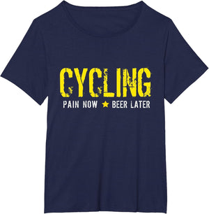 Cycling Pain & Beer Funny Biking Pedal Cycle Bike