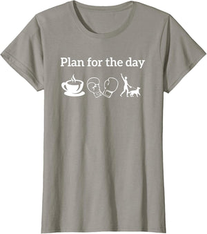 Boxing Players Boxer Shirt Plan for The Day Coffee Dogs