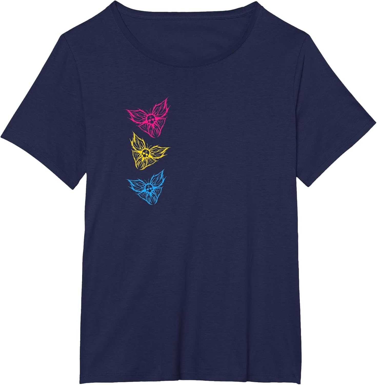 Subtle Pansexual Pride Goth Butterfly Occult Gothic Pan Flag