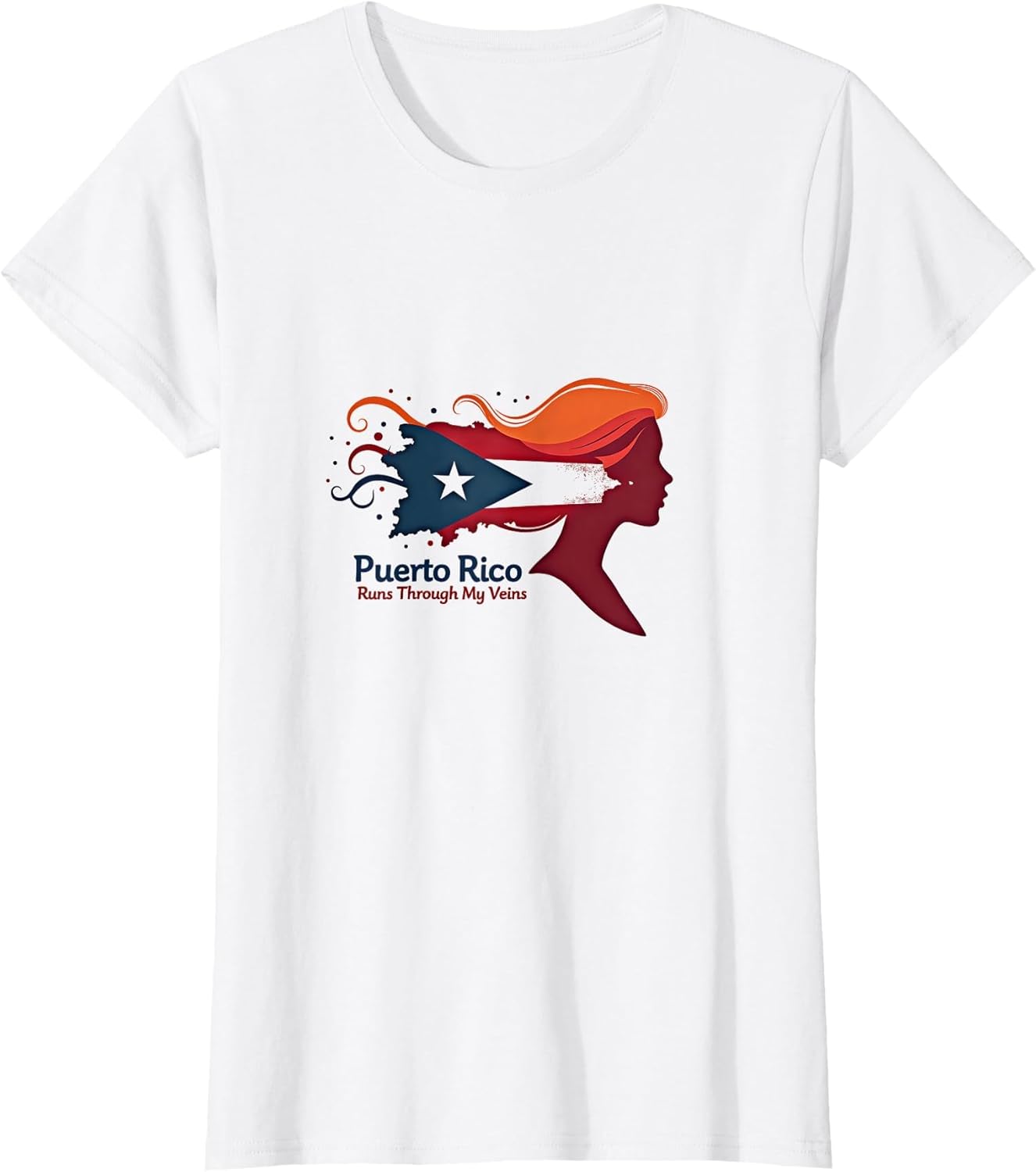 Puerto Rico Runs Through My Veins Flag Heritage Pride