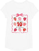 It's 10th Birthday Girl Preppy Strawberry Coquette Birthday