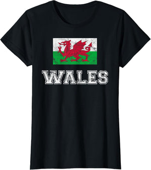 Wales Flag Vintage I Men Women Kids