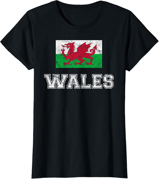 Wales Flag Vintage I Men Women Kids