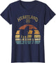 Heartland Retro Vintage Sunset Horse Lover