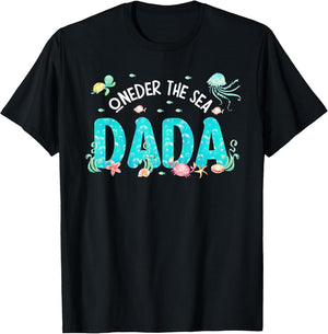 Under Sea Dada Birthday Girl Boy Matching Family Party