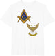 Mason Scottish Rite Split T Shirt Masonic Wings Up