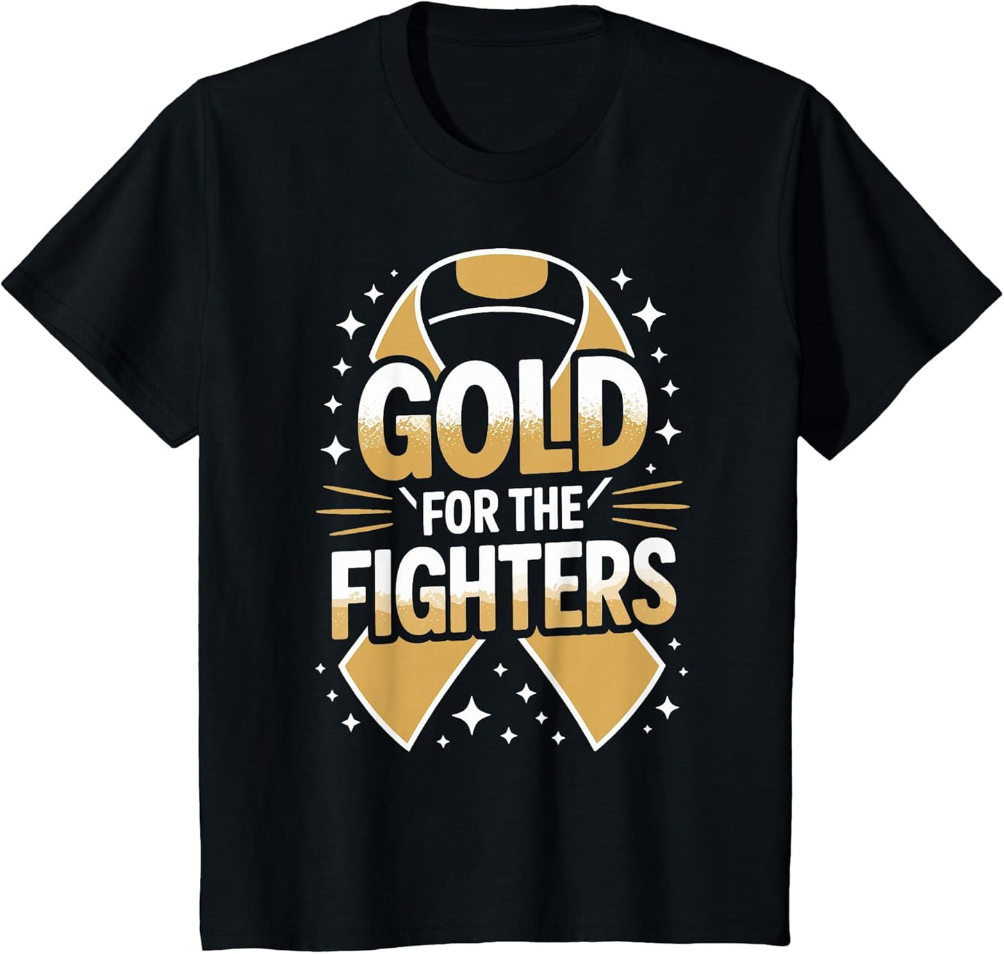 Fighter Gold Ribbon Childhood Cancer Awareness