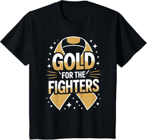 Fighter Gold Ribbon Childhood Cancer Awareness