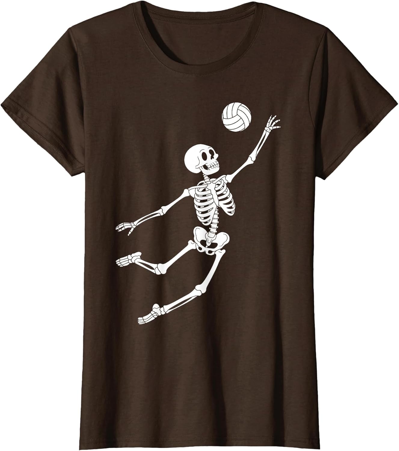 Funny Skeleton Playing Volleyball Lovers Spooky Halloween