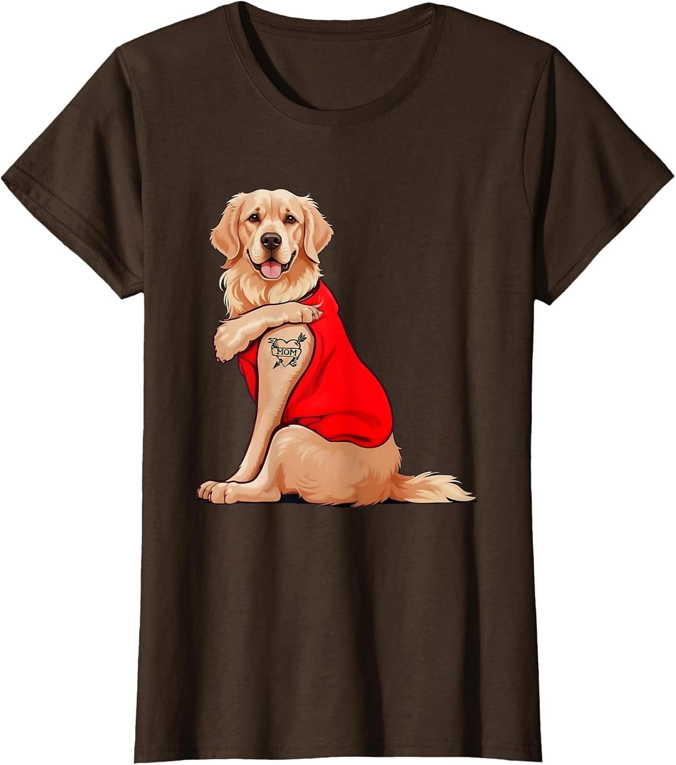 Funny Golden-Retriever Dog I Love Mom