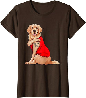 Funny Golden-Retriever Dog I Love Mom