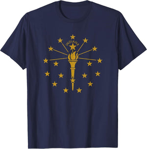 Indiana State Flag Graphic T Shirt