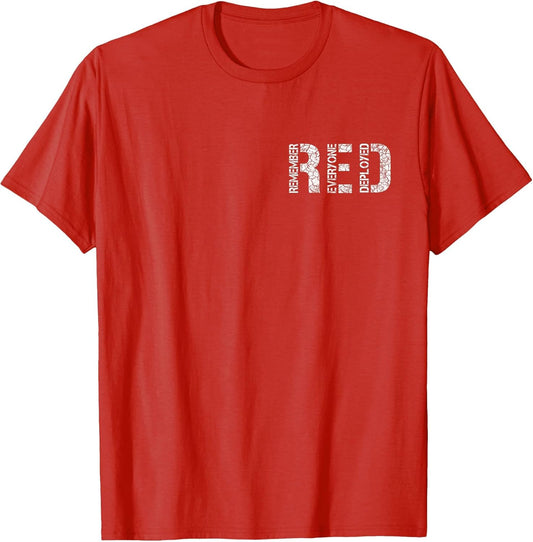 Red Friday Military Shirts, Remember Everyone Deployed Shirt