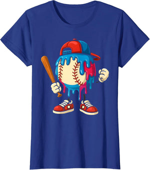 Baseball Drip Boys Ice Cream Drip Youth Sport Game Day