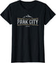 Vintage Park City Utah Mountain Forest Hiking Retro