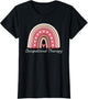 Rainbow Occupational Therapy Shirt, Cute Pink Boho Chic OT