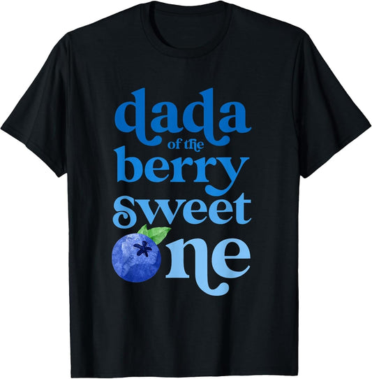 Dada Dad First Birthday Berry Sweet One Blueberry 1st Bday